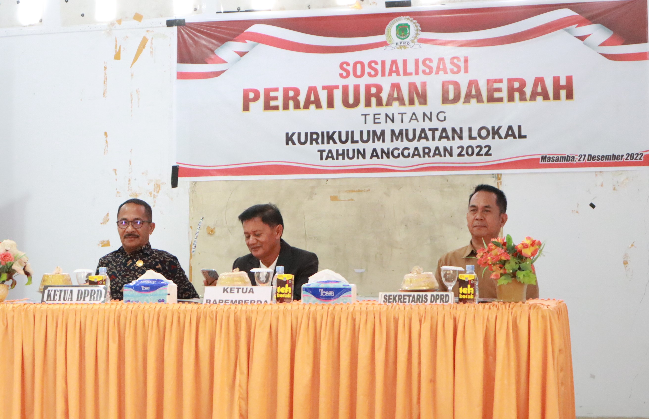 Sekretariat Dewan Lakukan Sosialisasi Perda Kurikulum Muatan Lokal.